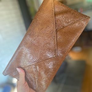 Kimchi Blue faux leather clutch
